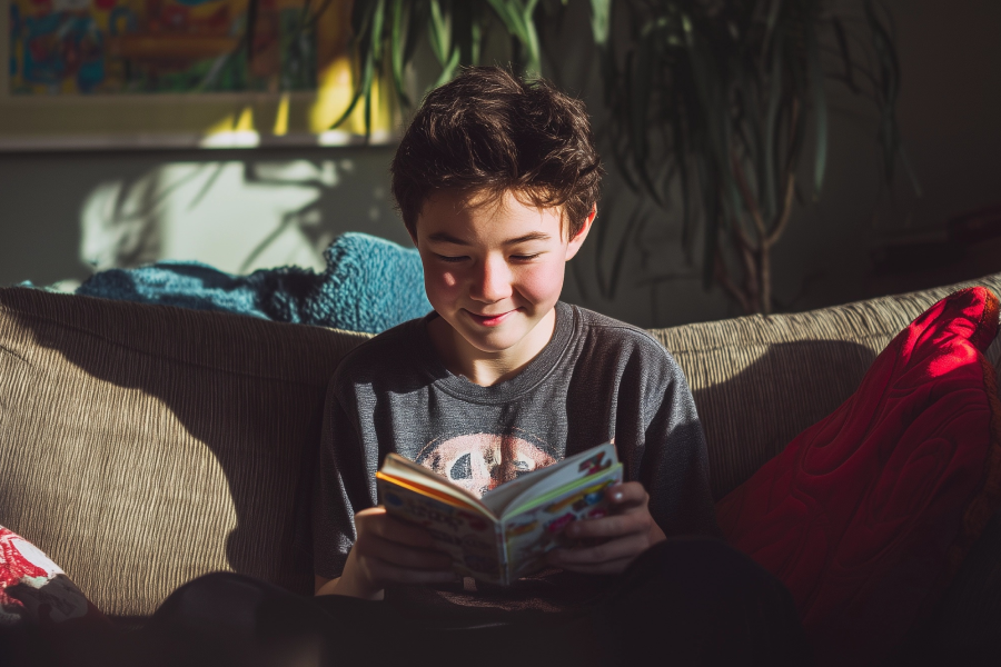 Cozy kids book club apparel