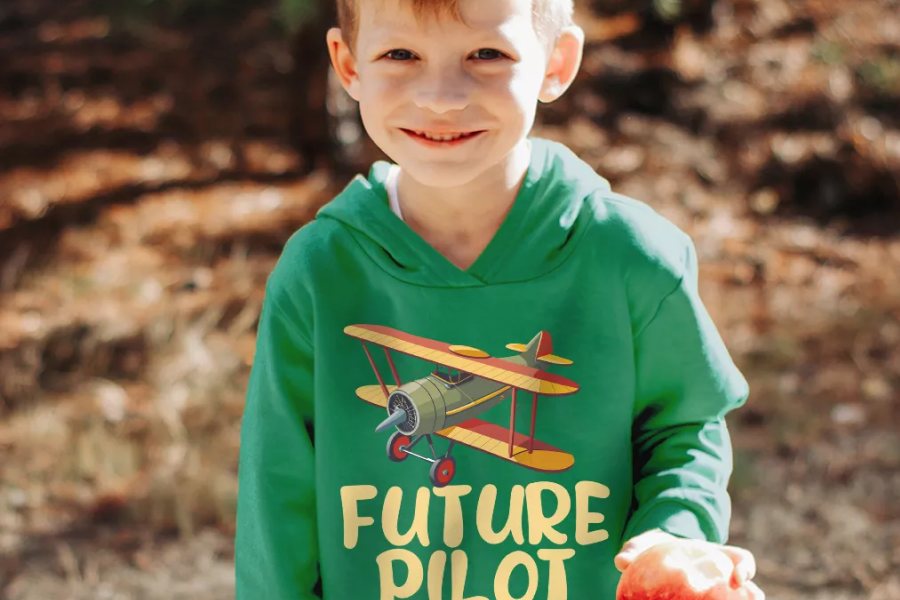 Aviation hoodie for toddlers