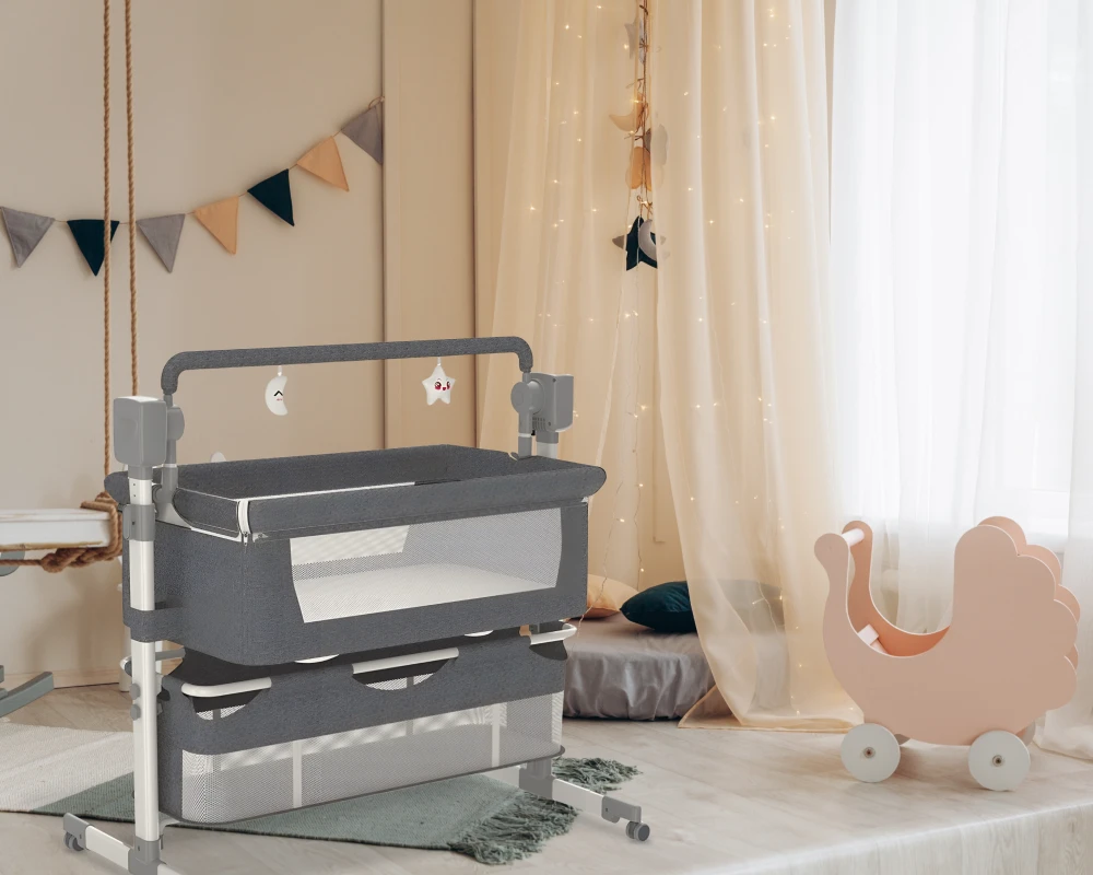 multifunctional convertible crib rocking foldable bassinet
